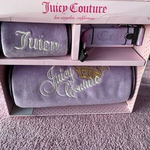 NWT Juicy Couture Heritage Barrel Lavender Bag and Accessory Set